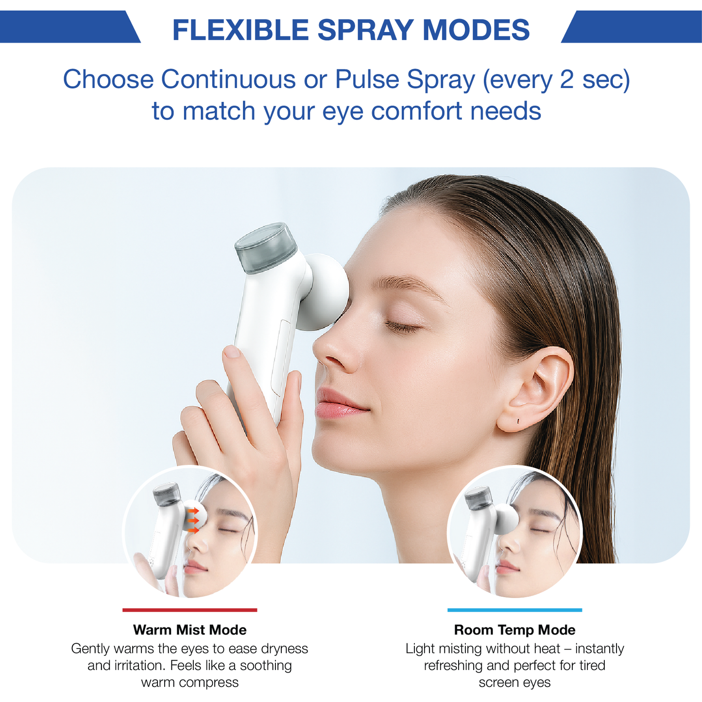ClearMistPro™ Visioncare+ Portable Heated Eye Mist Device